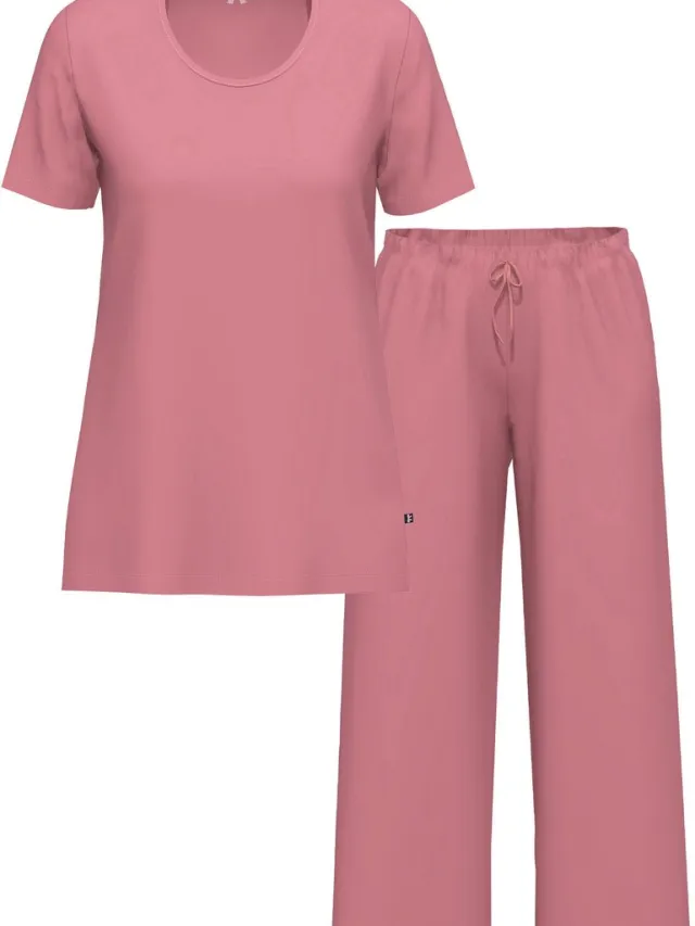 Ammann Dames T-shirt, lange broek Night & Relax mauvewood