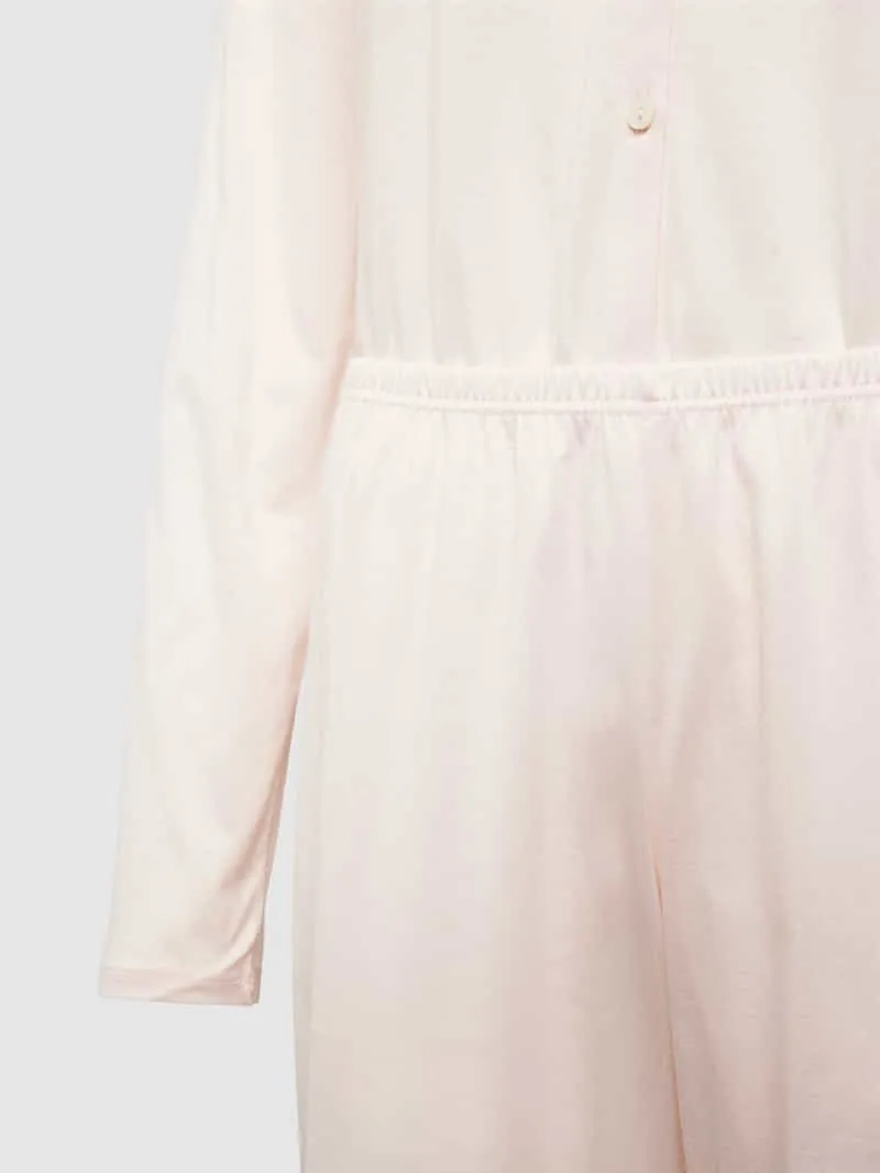 Hanro Pyjama met borstzak lichtroze, foto 3