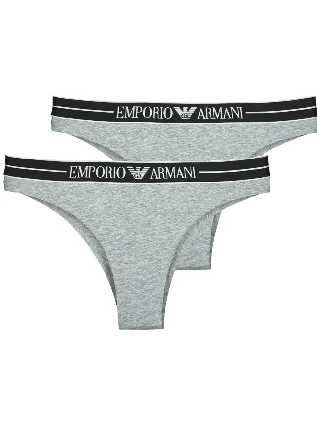 Emporio Armani brazilian slip grijs