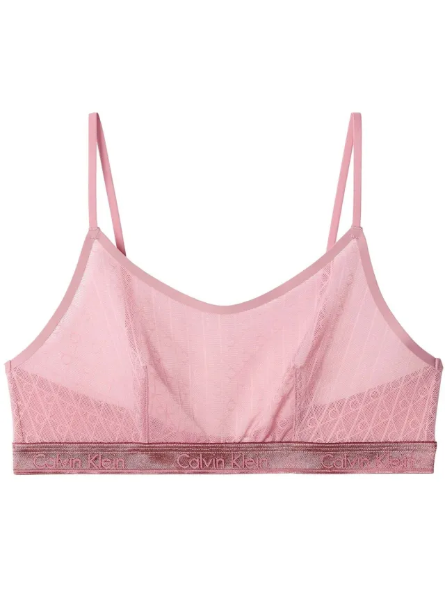 Calvin Klein Jeans unlined bralette roze Violet