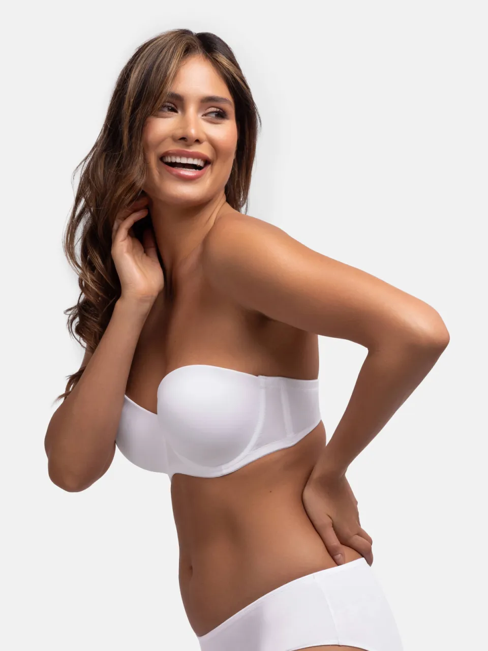 Dorina Michelle strapless balconette bh wit, foto 3