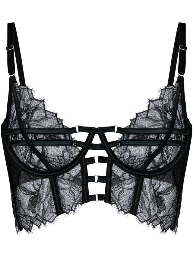Hunkemöller Non-Padded Underwired Longline Bra Bea Zwart