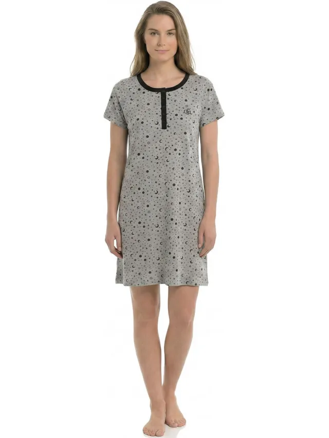 Kisses&Love KL45000 nachthemd grijs
