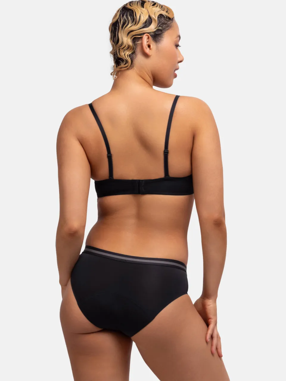 Dorina medium absorberende menstruatieslip Moon (set van 2) zwart, foto 4