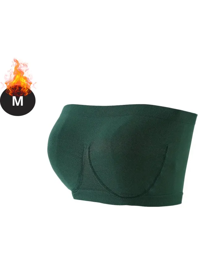 Livano BH Zonder Beugel - Zonder Bandjes - Push-up Bh's - Comfort Beha - Comfortabel - Sterk - Groen