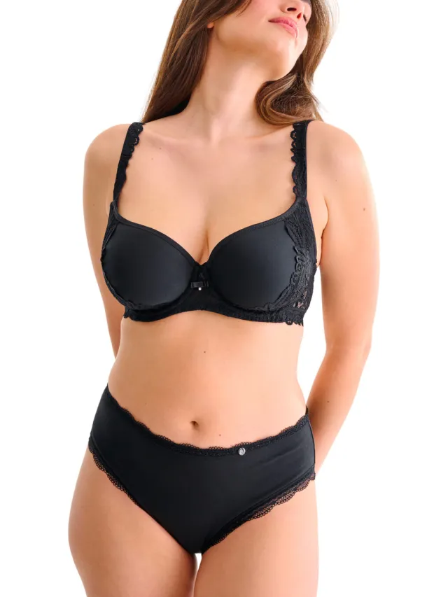 Lisca Everyday slip met hoge taille zwart