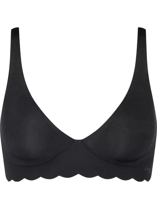Sloggi Zero Microfibre 2.0 BH topje - 0004 Black - maat 38 (38) - Dames Volwassenen - Polyamide- 10214720-0004-38