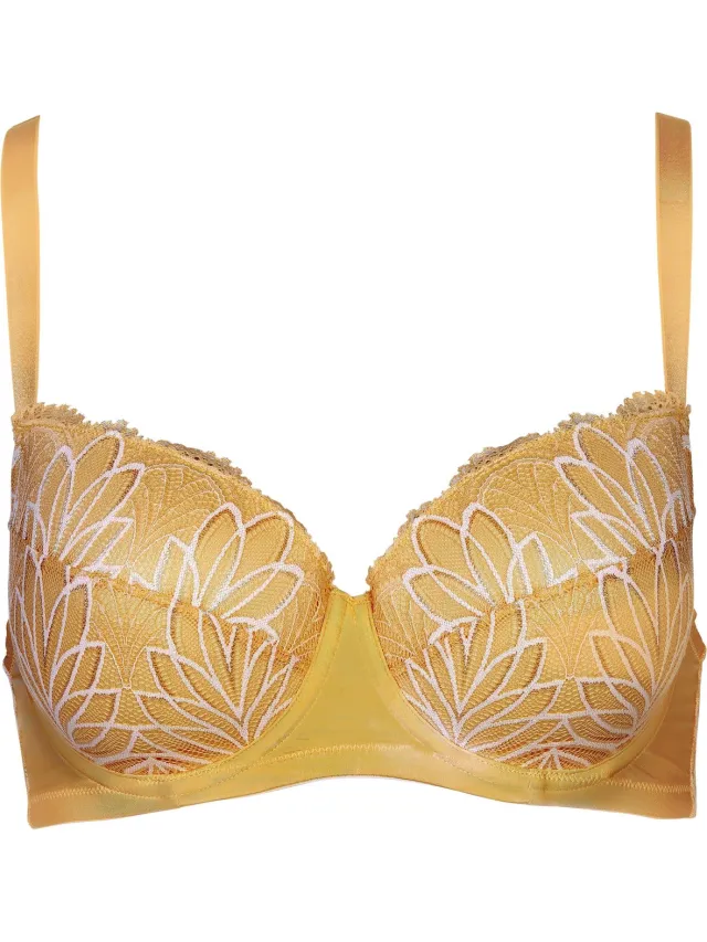 After Eden Padded wire bra lace Dames Geel