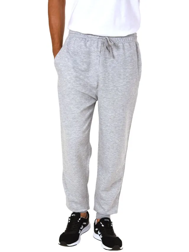 Normann Dames en heren joggingbroek met manchetten UNISEX grau
