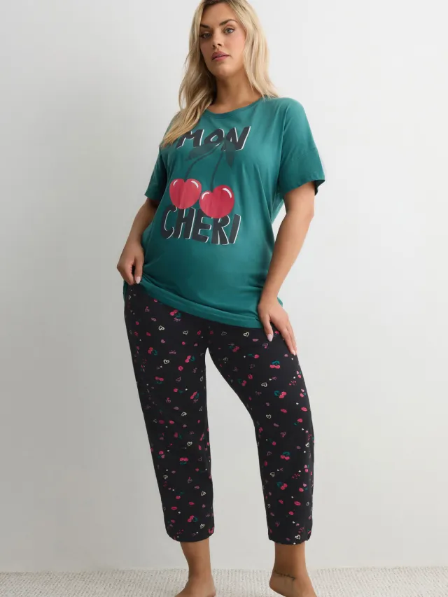 Yours Groene Mon Cheri Pyjamaset-48, foto 2