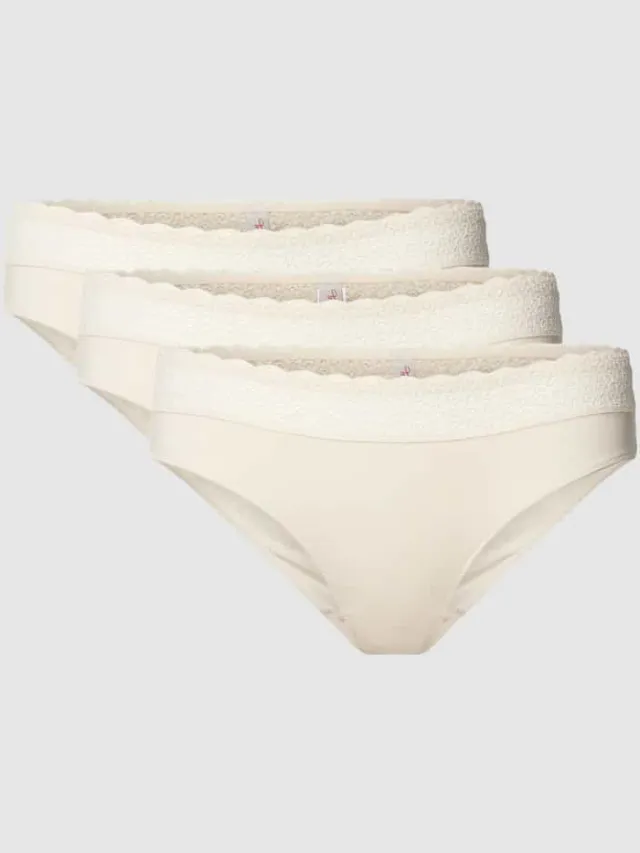 Triumph Slip met kant model 'Feel of Modal' in set van 3 Wit
