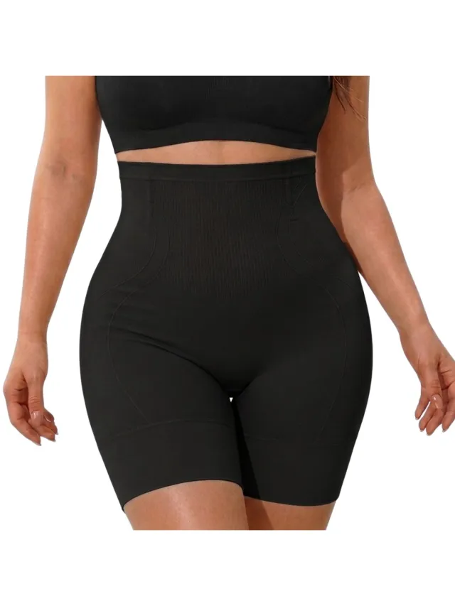 Corrigerende High Waist Shaper Short - Zwart - Shapetape - Corrigerende High Waist Short Dames - Naadloos Corrigerend Ondergoed - Corrigerende Boxershort - Hoge Taille - Liftende Shaper Short - Shapewear Dames