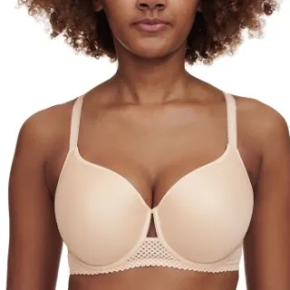 Chantelle Pulp memory foam T-shirt-bh beige Beige,Zwart