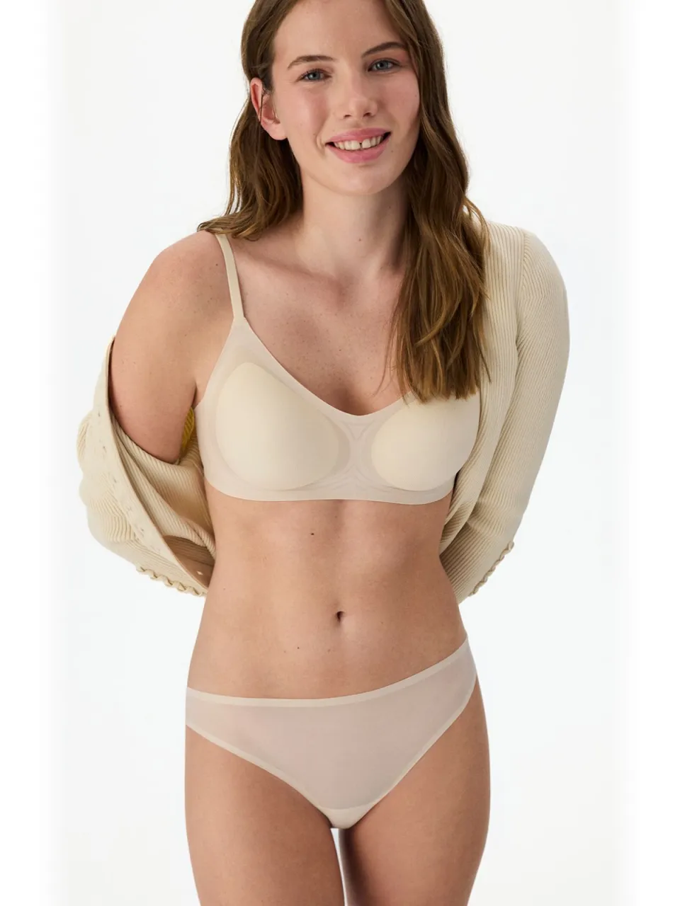 Penti Effen Jersey Bralette Beige