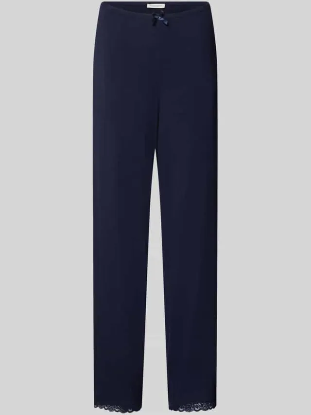 Christian Berg Woman relaxed fit pyjamabroek van viscosemix Donkerblauw