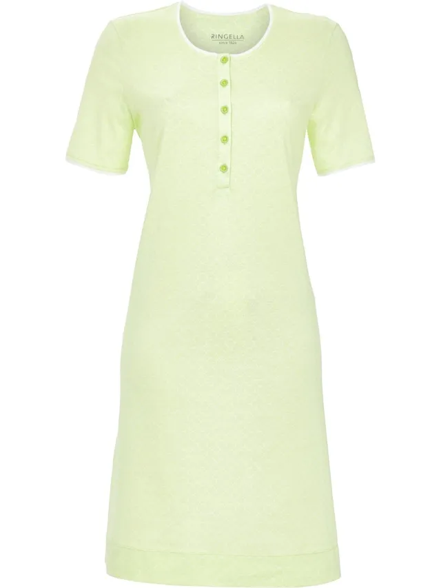 Ringella Minimalistisch groen nachthemd Ringella - Groen - Maat - 38