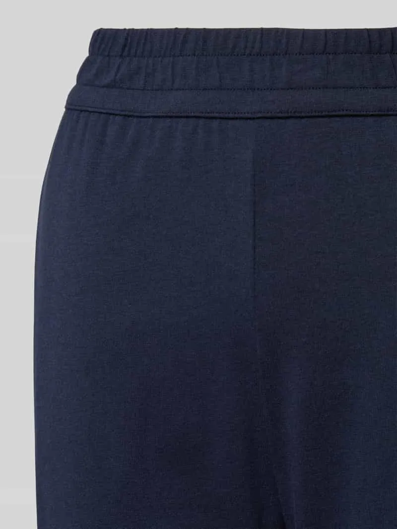 Schiesser Relaxed fit sweatpants met deelnaden donkerblauw, foto 2