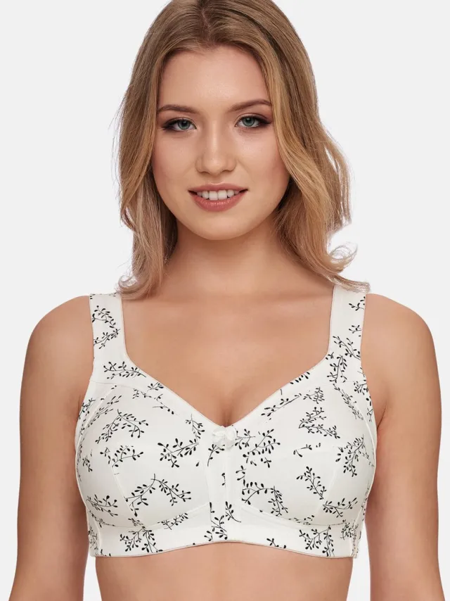 Susa BH zonder beugel prints Susa | extra ondersteuning | katoen | roze-wit