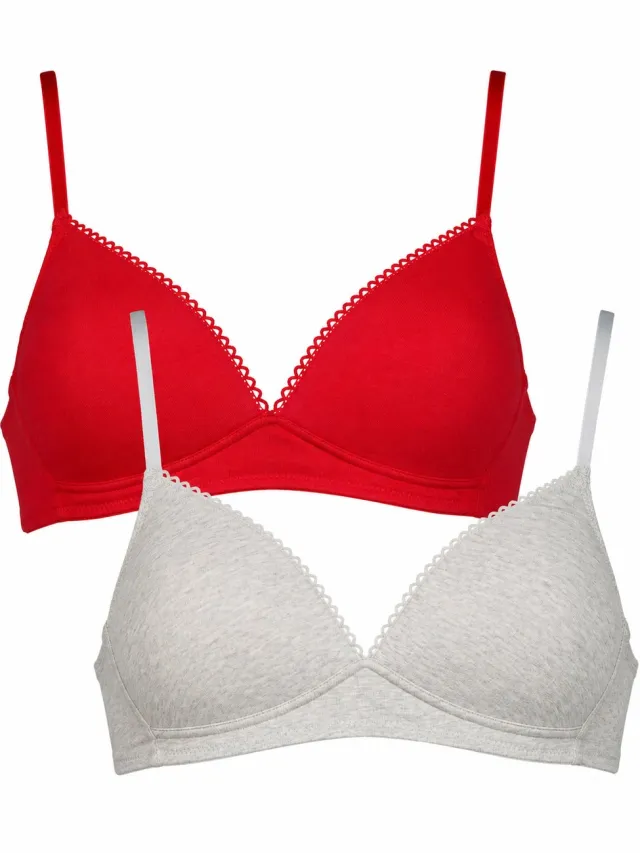 My Basic by After Eden After Eden My Basic 2-pack Dames Beha - Grijs/Roze
