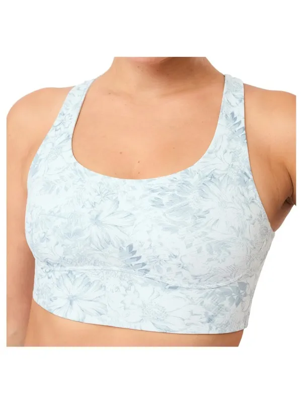 mandala sportbeha met print lichtblauw Beige