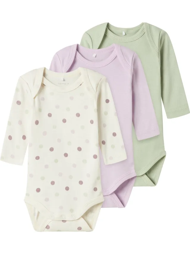 NAME IT Romper 3-pack Jet Stream