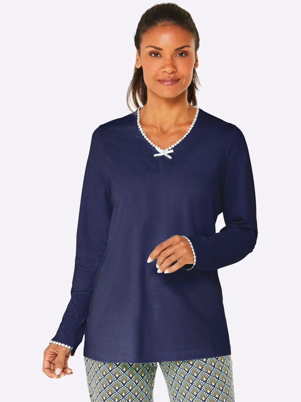 Pyjama-Shirt marine