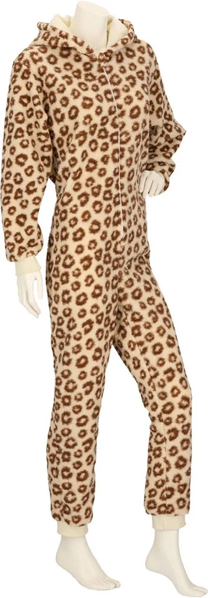 Apollo Onesie - Panterprint - Beige - Dieren Onesie - Onesie Dames
