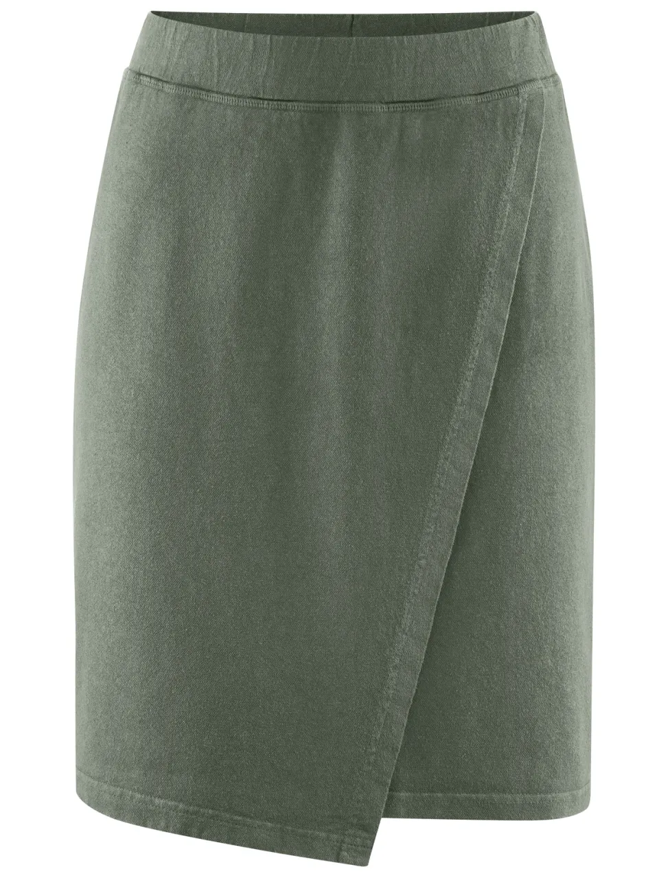 HempAge dames vegan Rok Wrap Mosgroen groen, foto 2