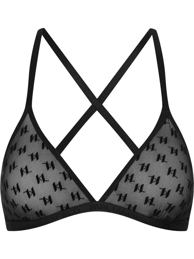ESOTIQ V0945-99X - Driehoekbeha - Karl Lagerfeld-monogram - Zwart