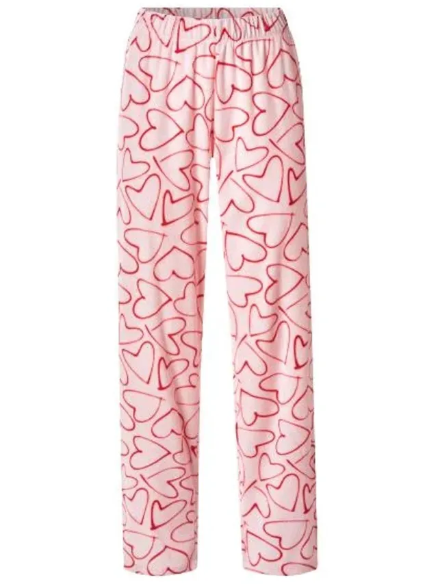 esmara Dames Fleece Pyjama / Roze / Maat L 44/46