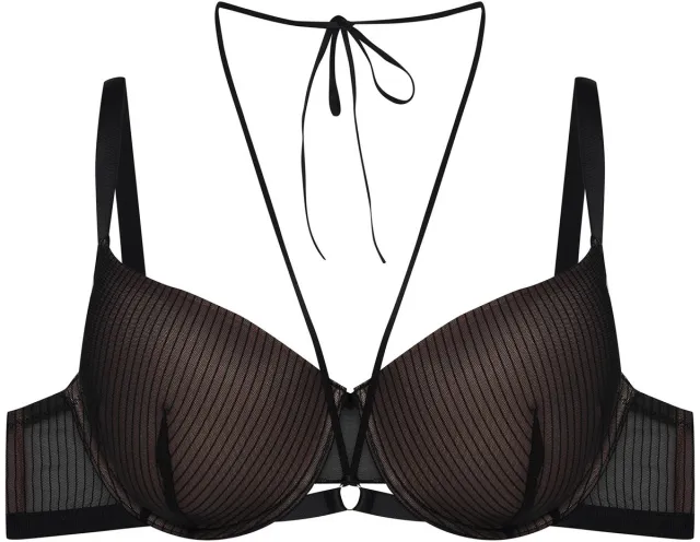 ESOTIQ Brittany - Voorgevormde Beha - Zwart - 75G - Gestreept