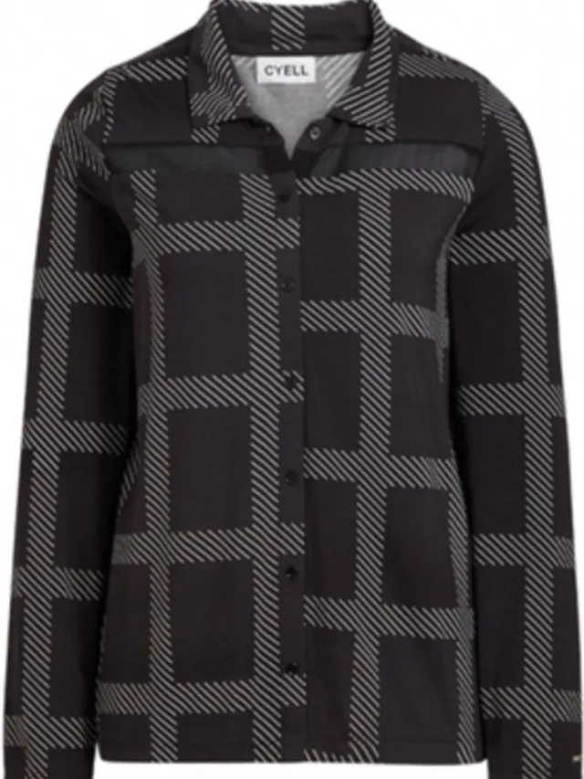 Cyell shirt long sleeve - luxury essentials black zwart