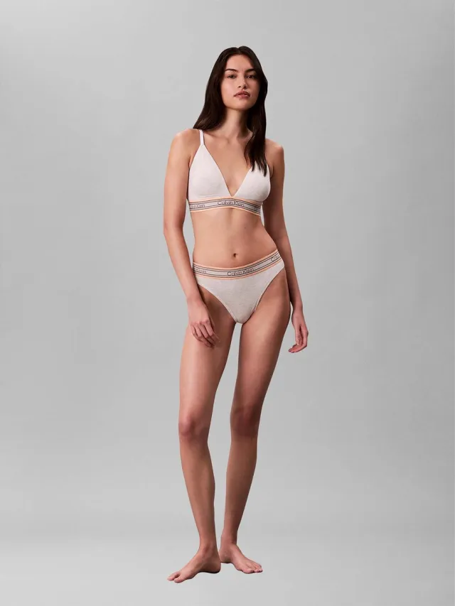 Calvin Klein Ondergoed Beha's Calvin Klein Licht Gevoerde Triangle Bh - Fashion Wear - Vrouwen Wit