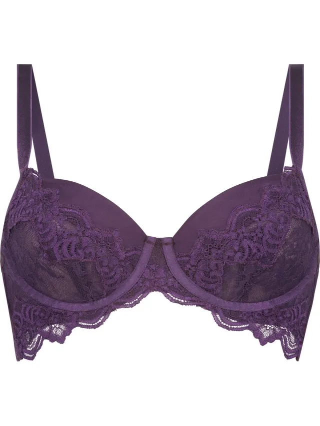 Hunkemöller Dames Lingerie Niet-voorgevormde beugel bh Sienna - Paars