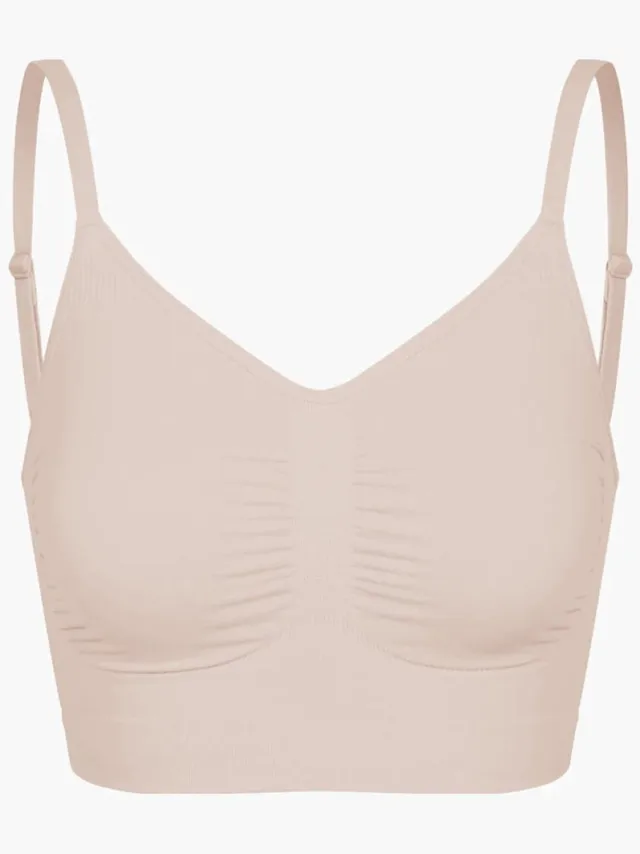 cfab Comfort Bralette - Beige - BH Zonder Beugel Voorgevormd - Ondergoed - Naadlos