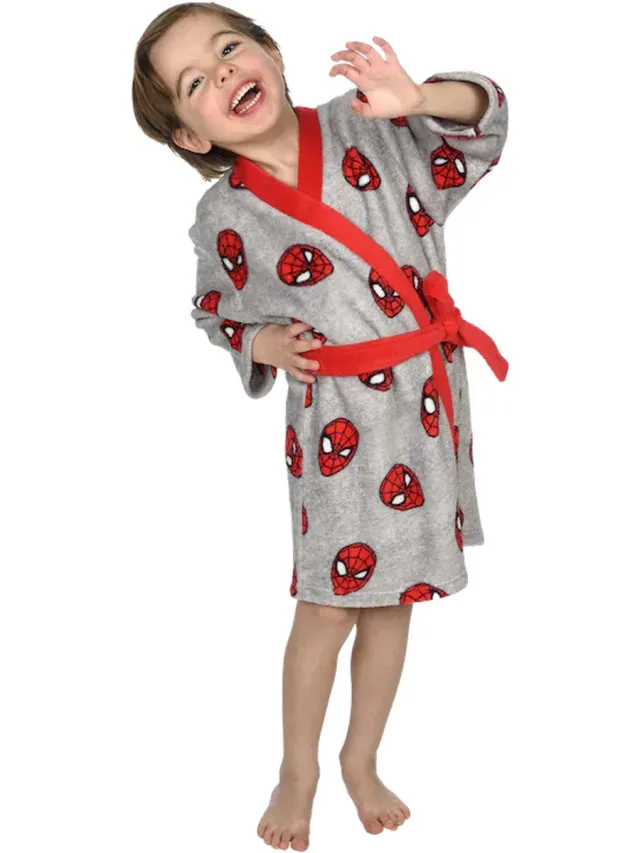 Marvel Spiderman badjas - kamerjas - ochtendjas - duster Rood