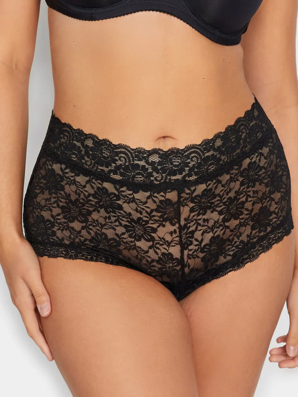 Yours Set Van 3 Kanten Shorts In Basic Zwartsize 66-68, foto 5