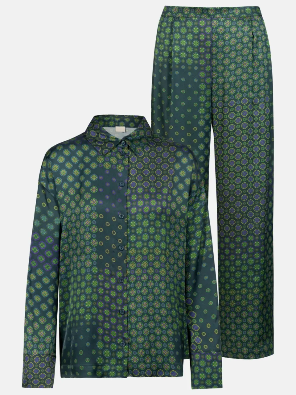 Mey Lange pyjama Serie Greenline Tie Mystic Jade, foto 2