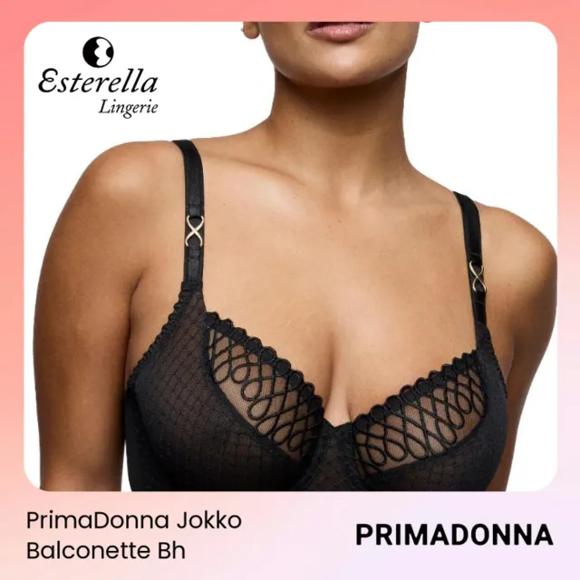 PrimaDonna Jokko Balconette Bh Tulpsnit 0163634 Zwart - maat EU 75F / FR