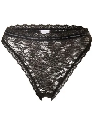 Calvin Klein CK One Lace Brazilian high waist zwart