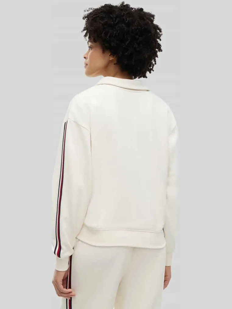 Tommy Hilfiger Regular fit lounge-top van puur katoen offwhite, foto 3
