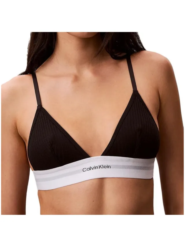 Calvin Klein Strapless/Verwijderbare bandjes Calvin Klein Jeans Unlined Triangle Zwart