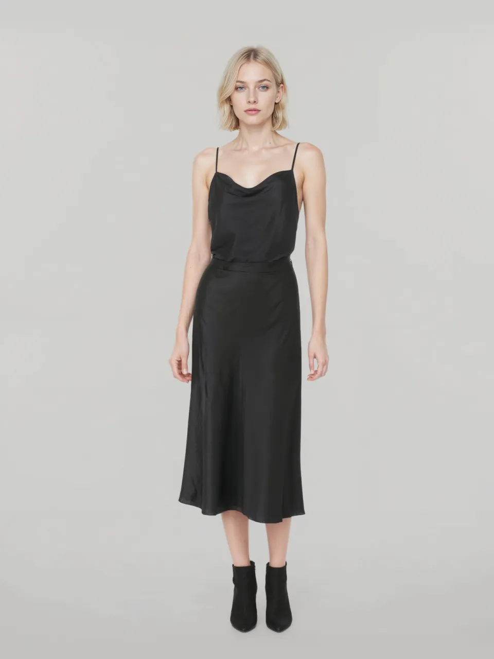 Neu Nomads dames vegan Rok Column Midi Zwart
