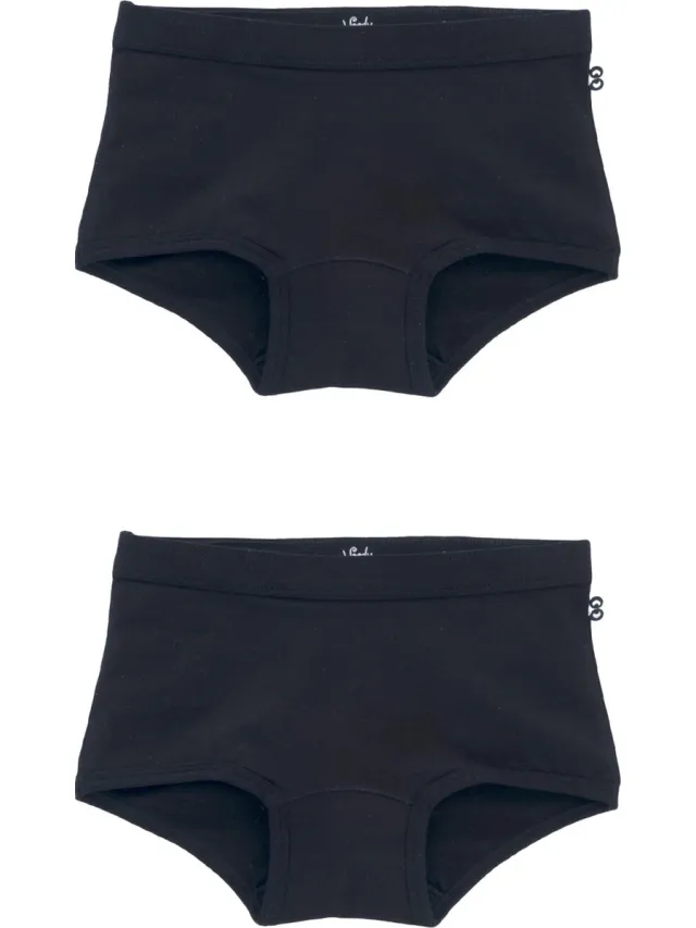 Woody shortje zwart 2-pack