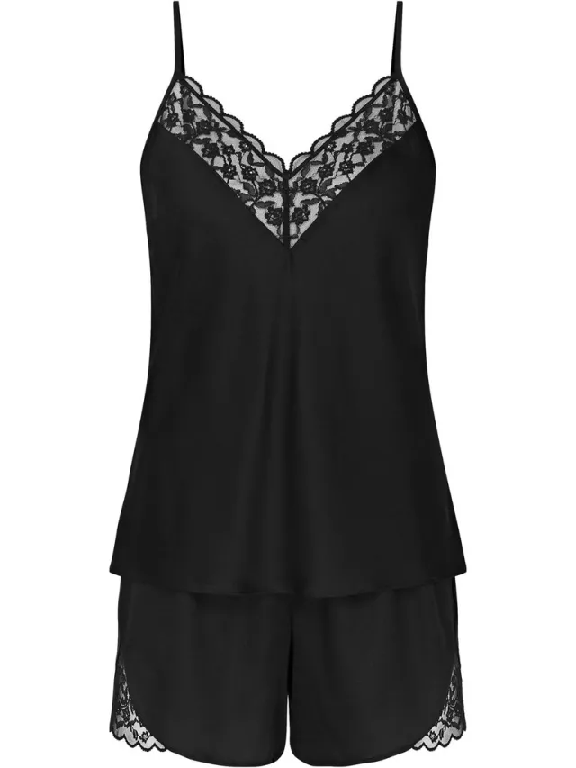 Triumph Pyjama Wild Azalea Florale zwart