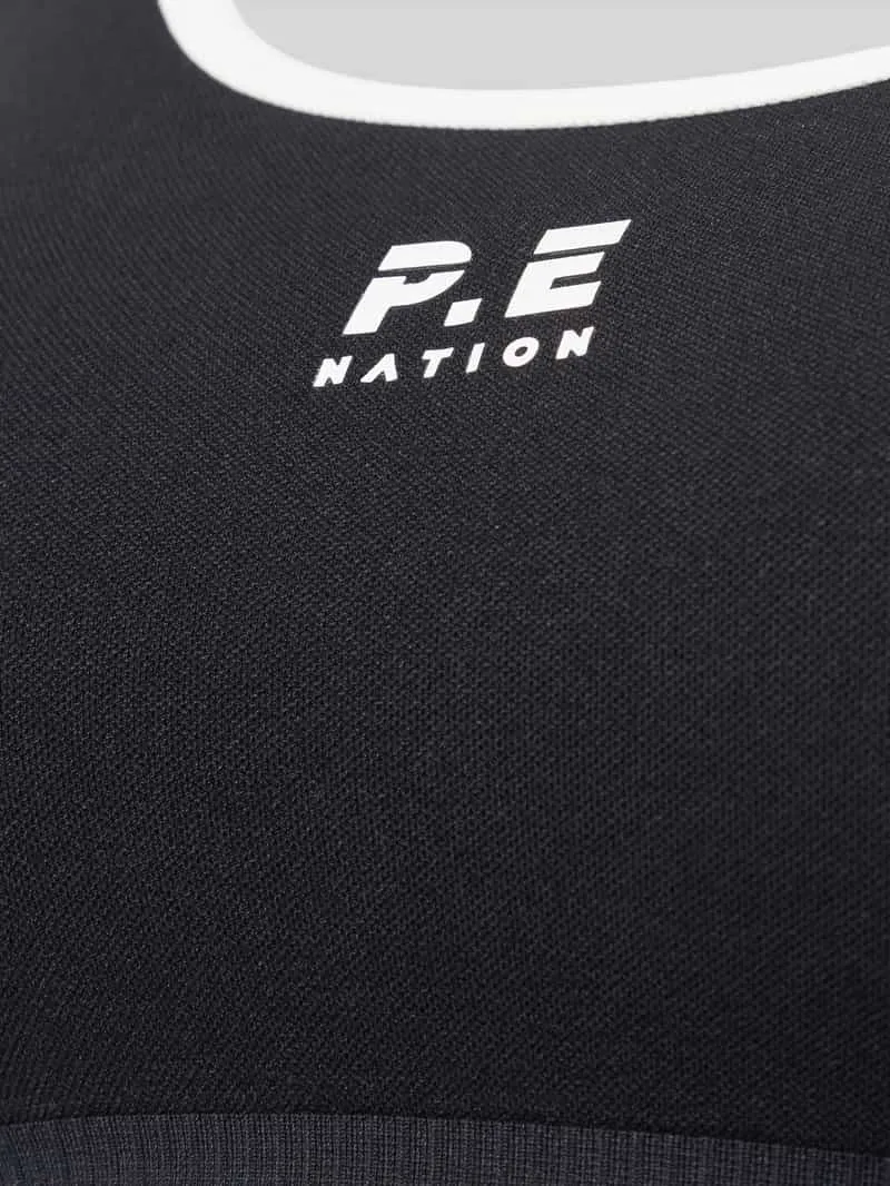 P.E Nation Sport-bh met logoprint model 'ADAPTION SEAMLESS' zwart, foto 3