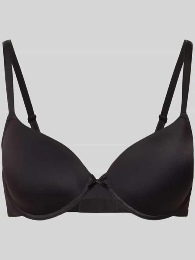 Lascana Grote maten beugelbeha met spaghettibandjes model 'PERFECT BASICS' Zwart