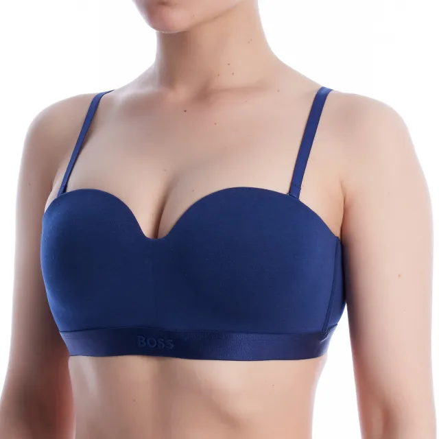 Boss Dames Elastisch Katoenen Balconnet BH 50520415 Blauw