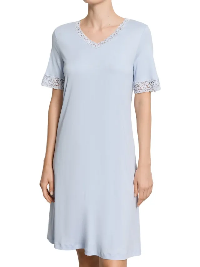 Hanro Dames nachthemd Moments blue dove