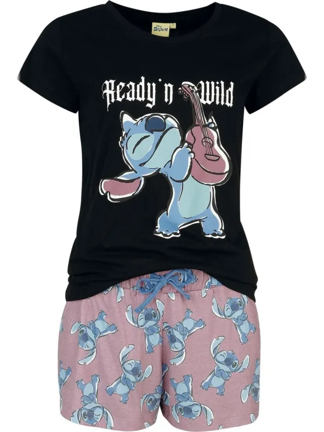Disney Lilo & Stitch Ready 'n Wild Pyjama meerkleurig Katoen multicolor